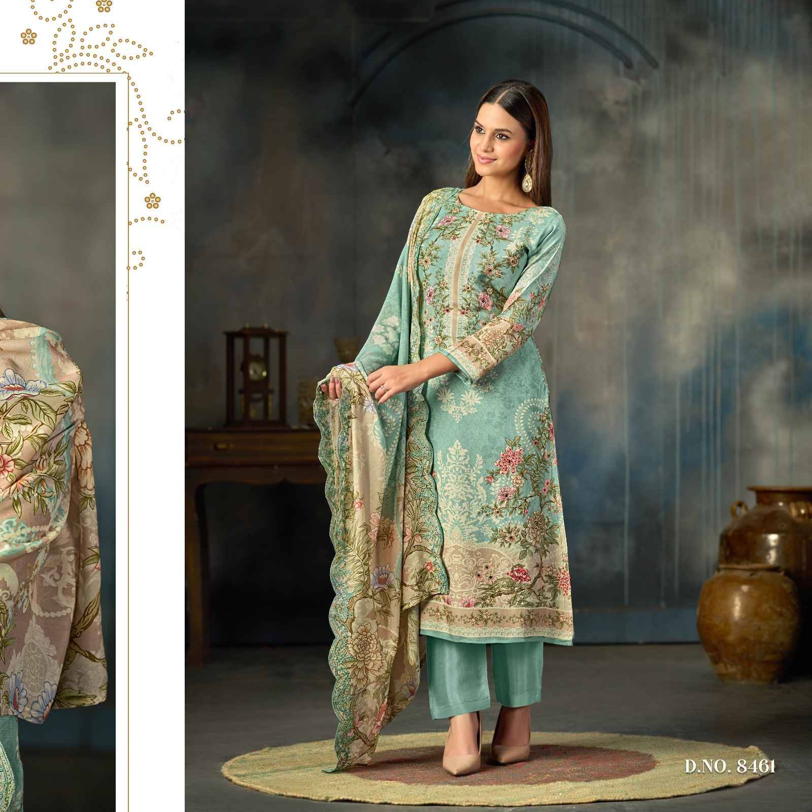 Maisha By Bela 8460 To 8463 Series Beautiful Suits Colorful Stylish Fancy Casual Wear & Ethnic Wear Chiffon Dresses At Wholesale Price